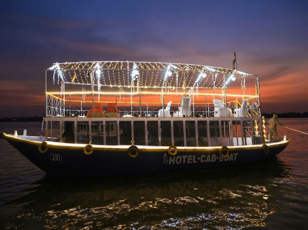 Ornate Bajra, wide deck, golden hour