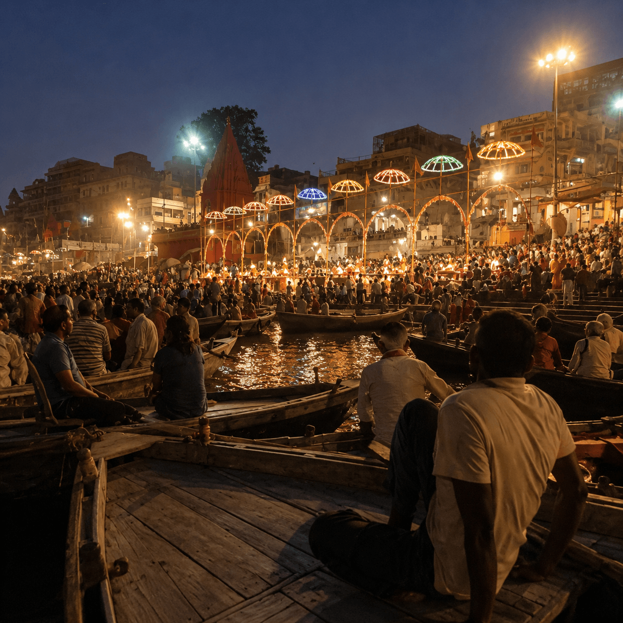 Evening Ganga Aarti view